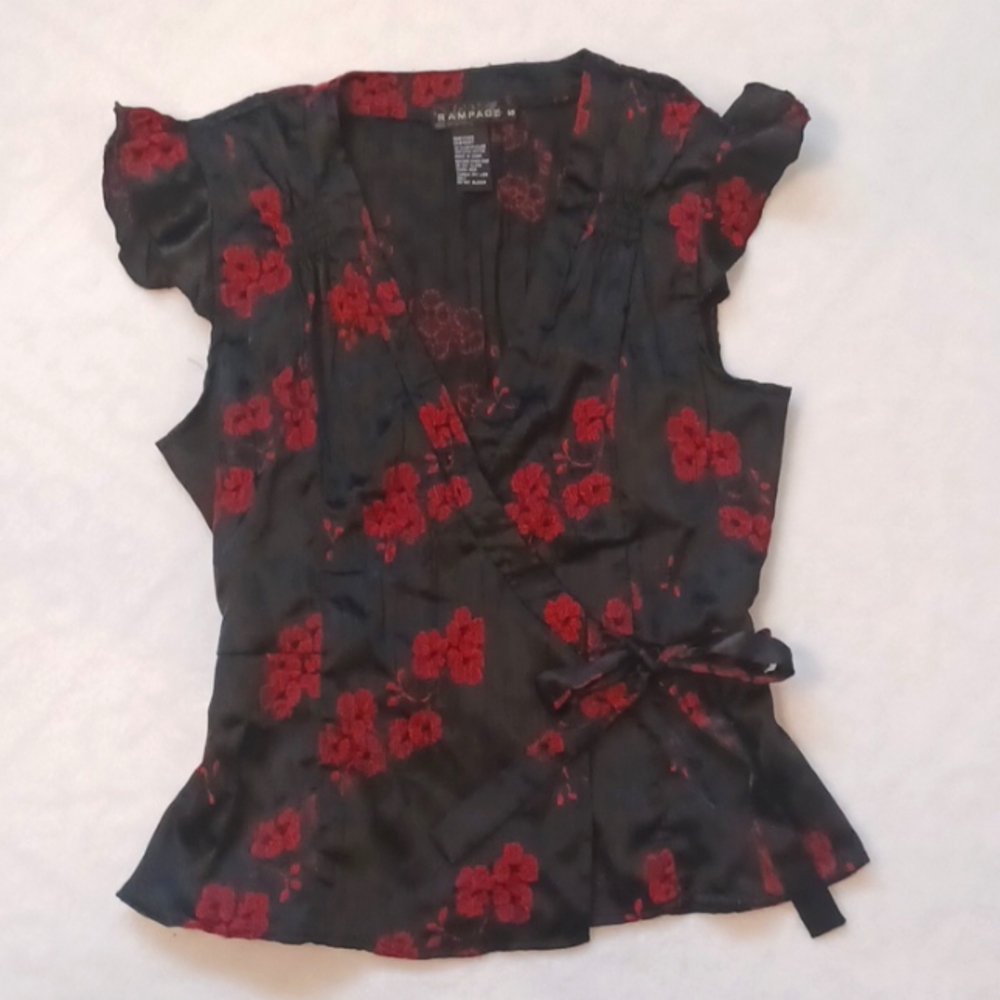 Vintage Y2K Rampage Wrap around shirt